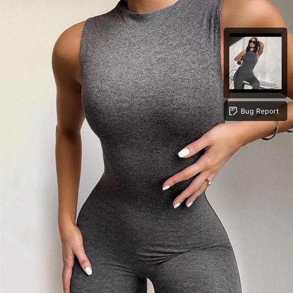 Sleeveless High Neck Solid Jumpsuit - Picture 2 of 5